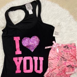 Mentally Exhausted Two Piece Pajamas